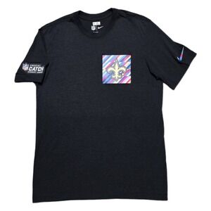 New‎ Orleans Saints Team Issued Shirt Nike Mens M Crucial Catch NFL Tri Blend